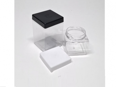 SQUARE LIDS AND JARS STARTED BY TRYPET